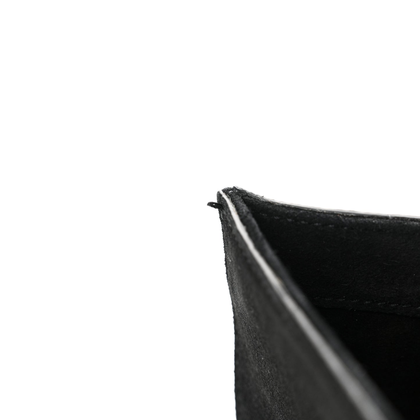 Suede Fringe Small Monogram Satchel Black