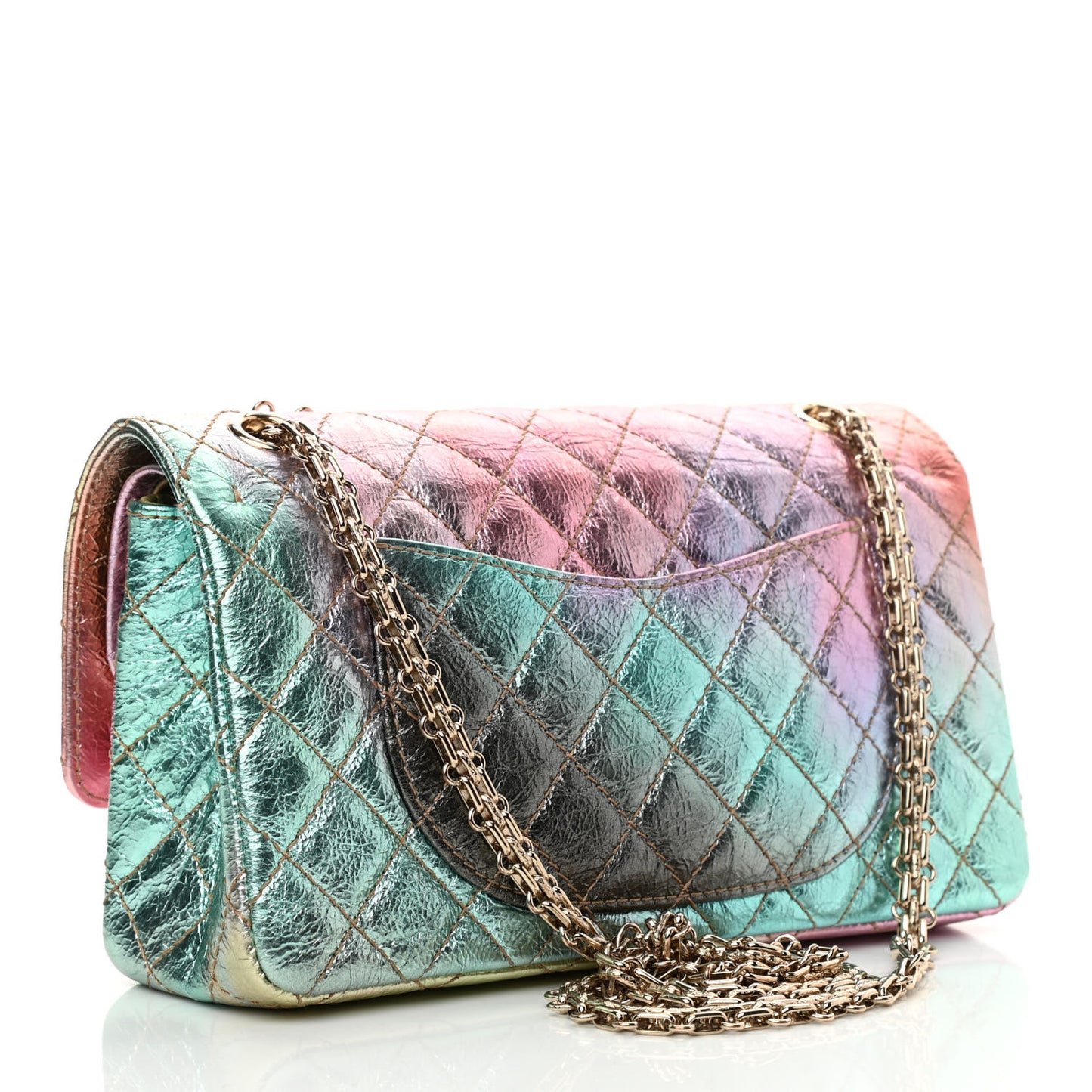 Metallic Goatskin Quilted 2.55 Reissue 225 Flap Multicolor