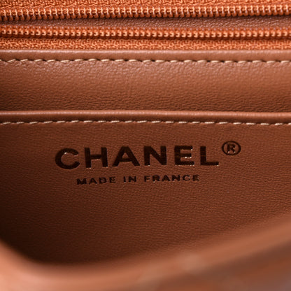 Chanel Lambskin Quilted Mini Square Flap Brown 6 of 10