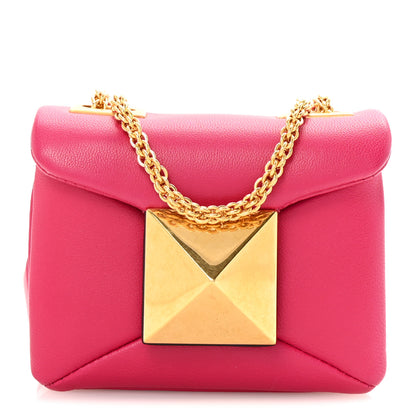 Valentino Garavani Nappa Micro One Stud Chain Bag Blossom 1 of 9
