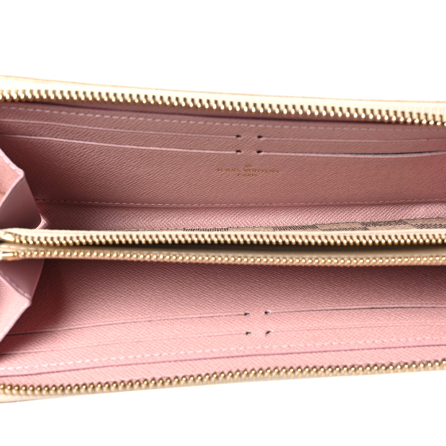 Louis Vuitton Damier Azur Clemence Wallet Rose Ballerine 5 of 7