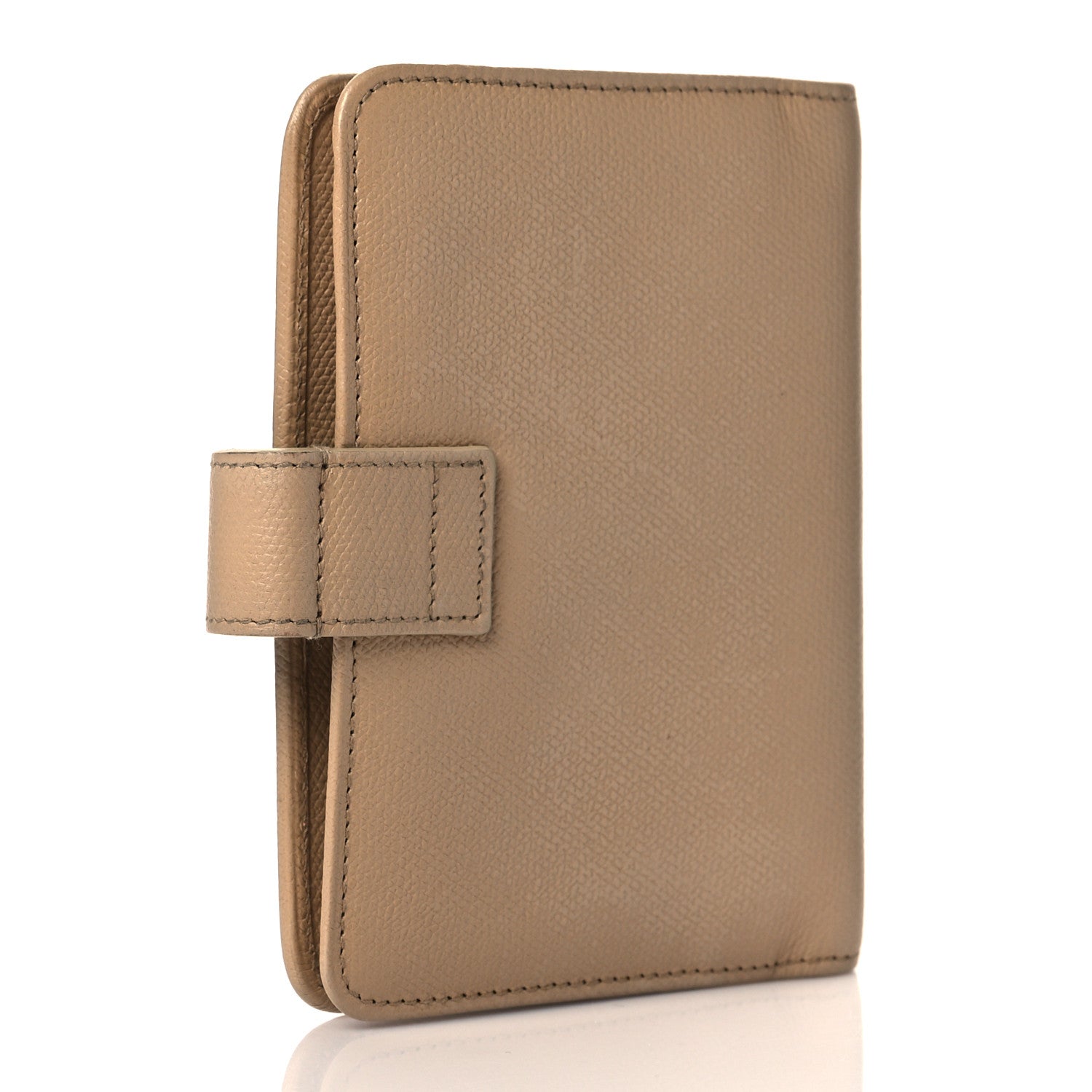Chanel Grained Calfskin CC Button Pocket Agenda Cover Beige 3 of 10