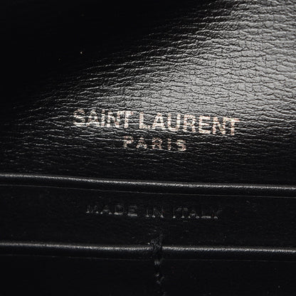 Saint Laurent Calfskin Monogram Sunset Chain Wallet Black 6 of 9