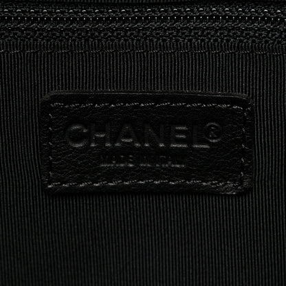 Chanel Suede Stitched Hobo Black 6 of 19