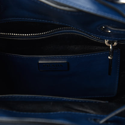 Prada Soft Calfskin Bucket Bag Bleuette 8 of 10
