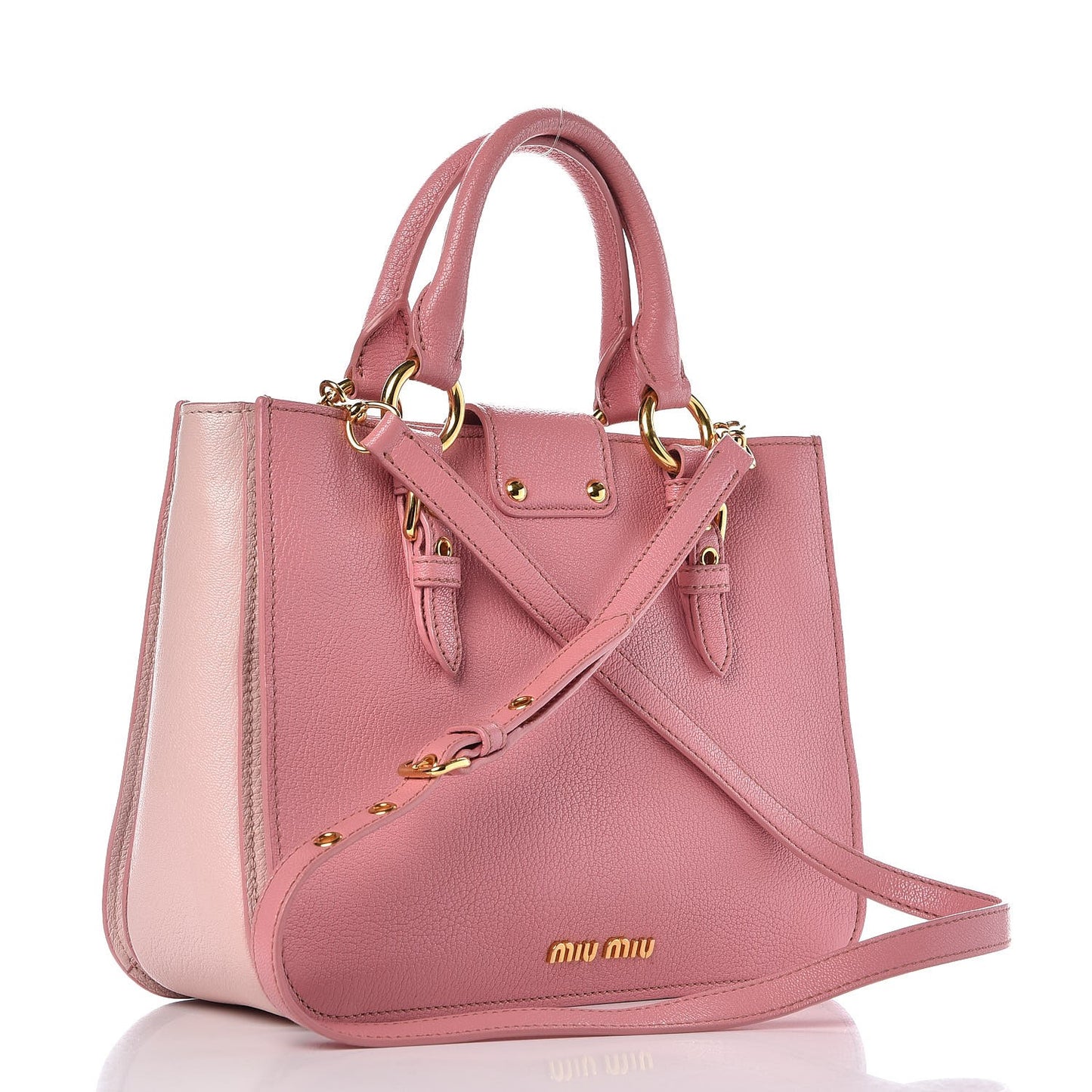 Goatskin Madras Shopping Tote Rosa Gemma