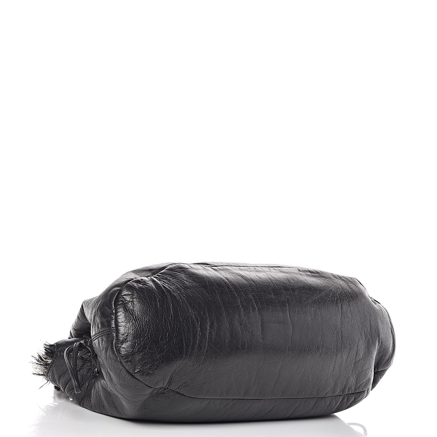 Chanel Tweed Lambskin Drawstring Tweedy Tote Black 4 of 9