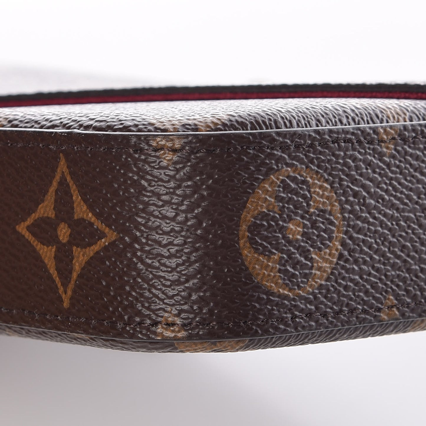 Monogram Pochette Felicie Chain Wallet Fuchsia