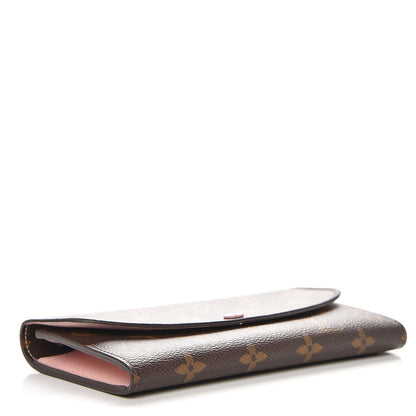 Louis Vuitton Monogram Emilie Wallet Rose Ballerine 4 of 9