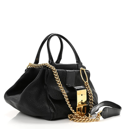 Dolce & Gabbana Calfskin Buckle Satchel Black 3 of 10