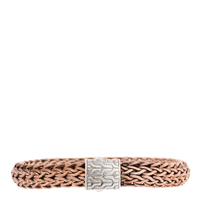 John Hardy Sterling Silver Bronze 10.5mm Classic Chain Bracelet 1 of 4
