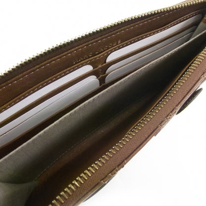 Marc Jacobs Leather Quilted Zip Clutch Wallet Brown 6 of 11