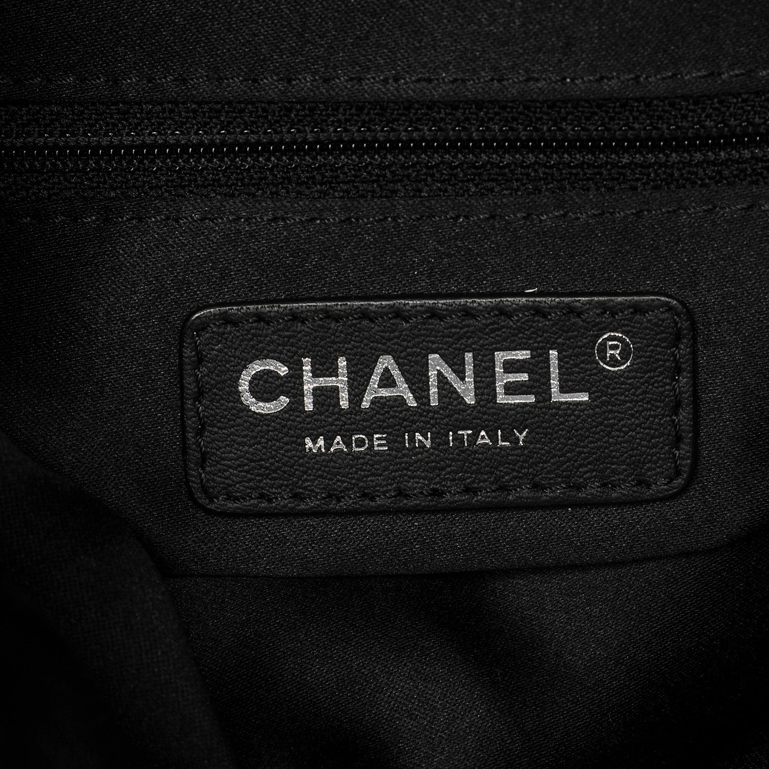 Chanel Lambskin Quilted Jumbo Grocery By Chanel Drawstring Shopping Bag Black 7 of 8