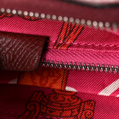 Hermes Epsom Silk'In Compact Wallet Bordeaux 9 of 11