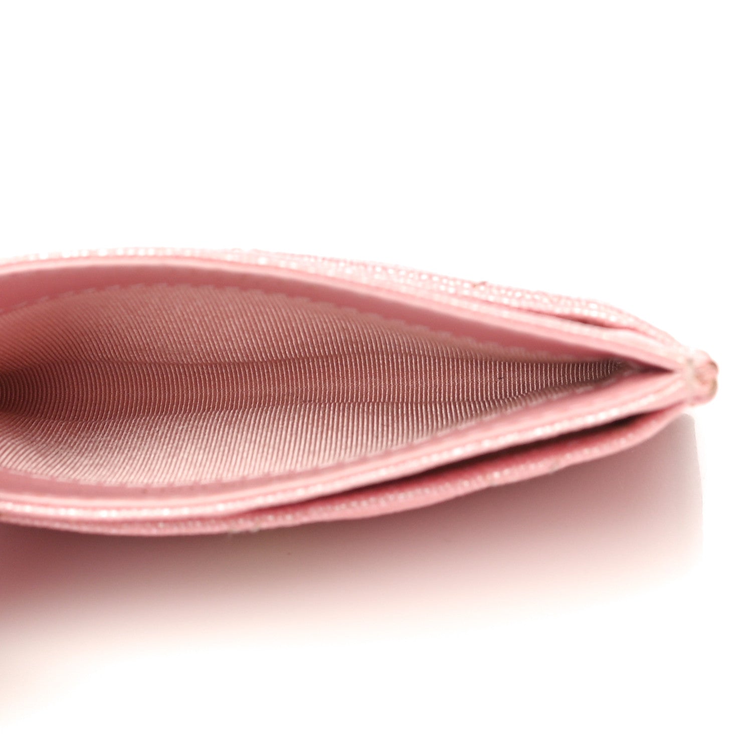 Chanel Iridescent Caviar Quilted Card Holder Pink 5 of 14