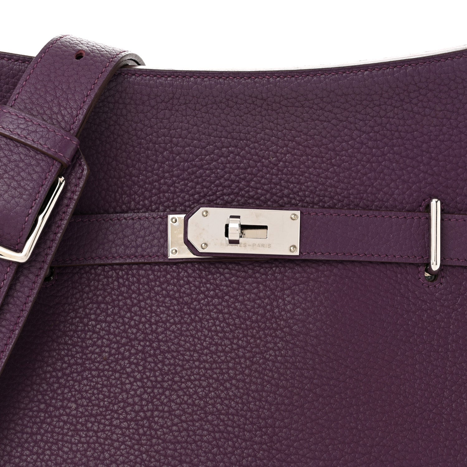 Hermes Taurillon Clemence Jypsiere 34 Ultraviolet 8 of 11