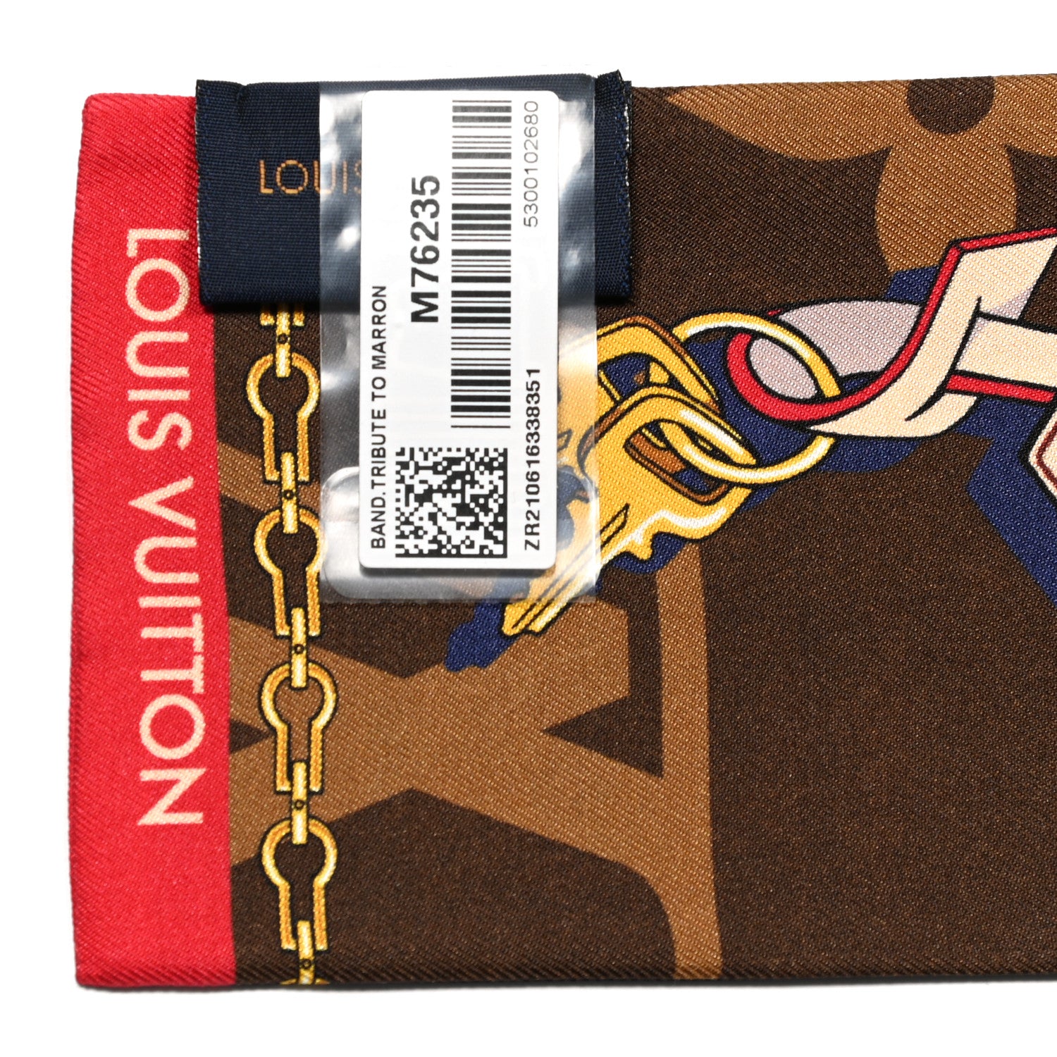 Louis Vuitton Silk Monogram Tribute To Bandeau Marron 3 of 3