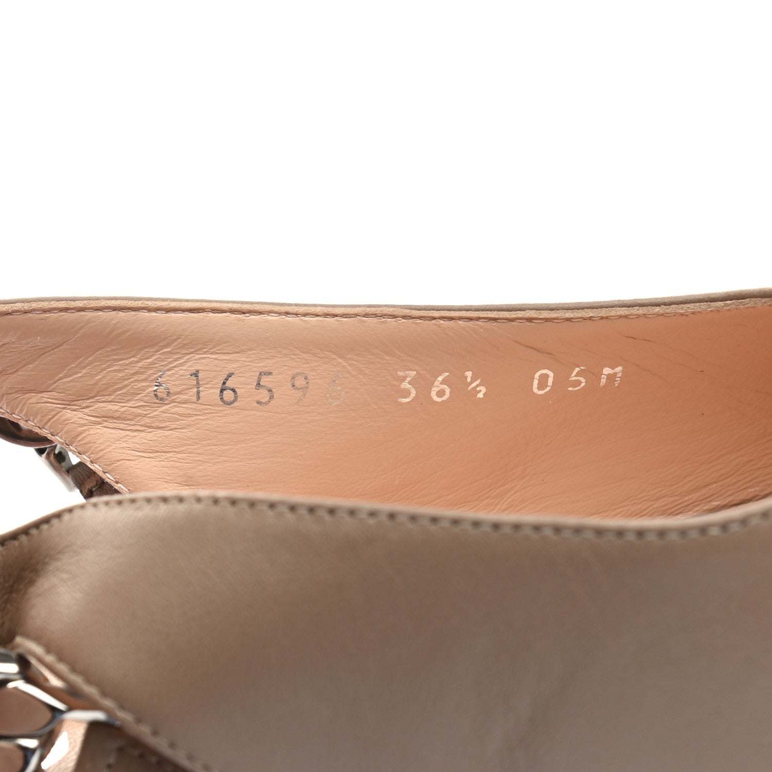 Gucci Nappa Lumiere Horsebit Chain Slingback Pumps 36.5 Mud 8 of 8