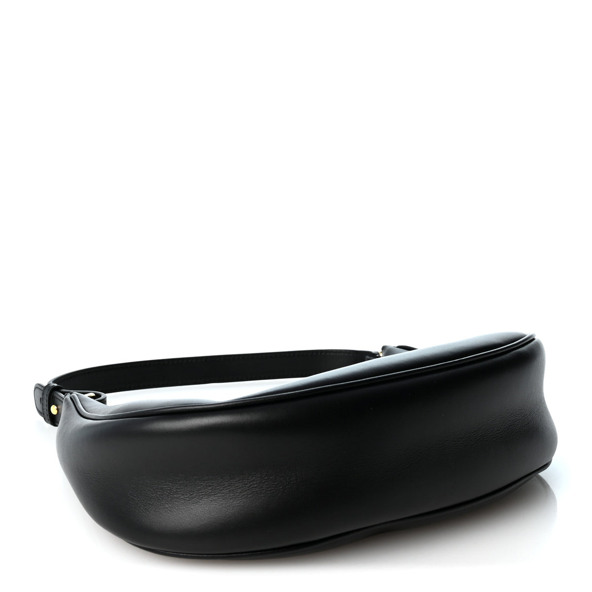 Celine Smooth Calfskin Medium Strap Ava Triomphe Shoulder Bag Black 4 of 10