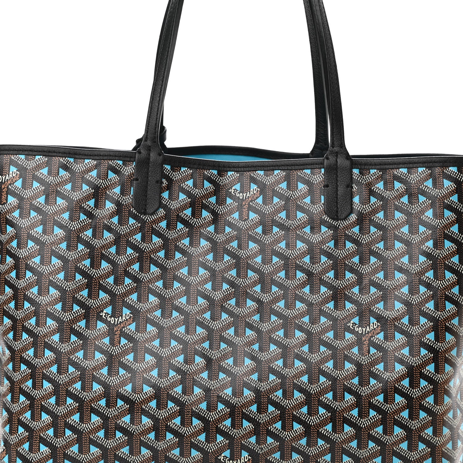 Goyard Goyardine Saint Louis Claire Voie PM Black Blue 10 of 12