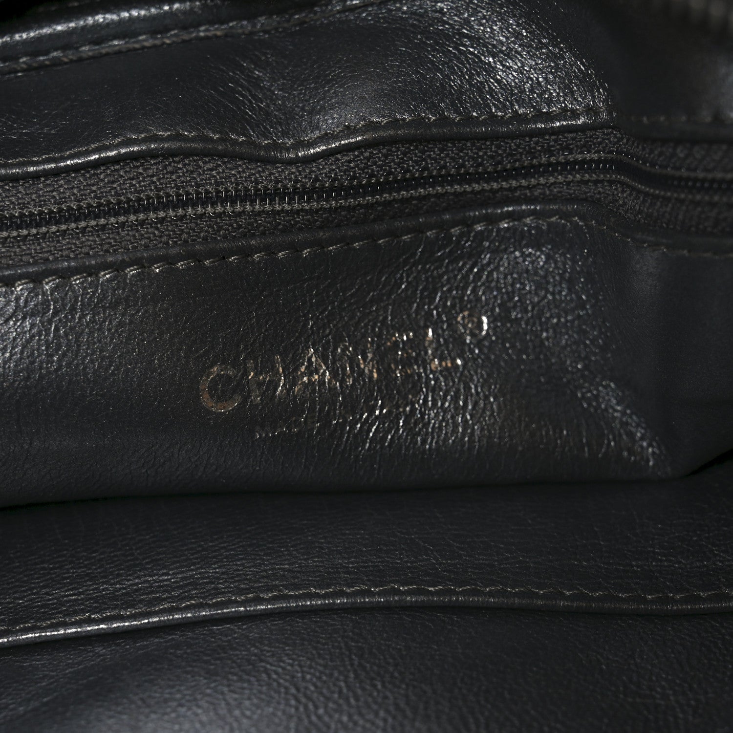 Chanel Metallic Aged Calfskin Quilted Large Reissue Camera Case Dark Silver 10 of 19