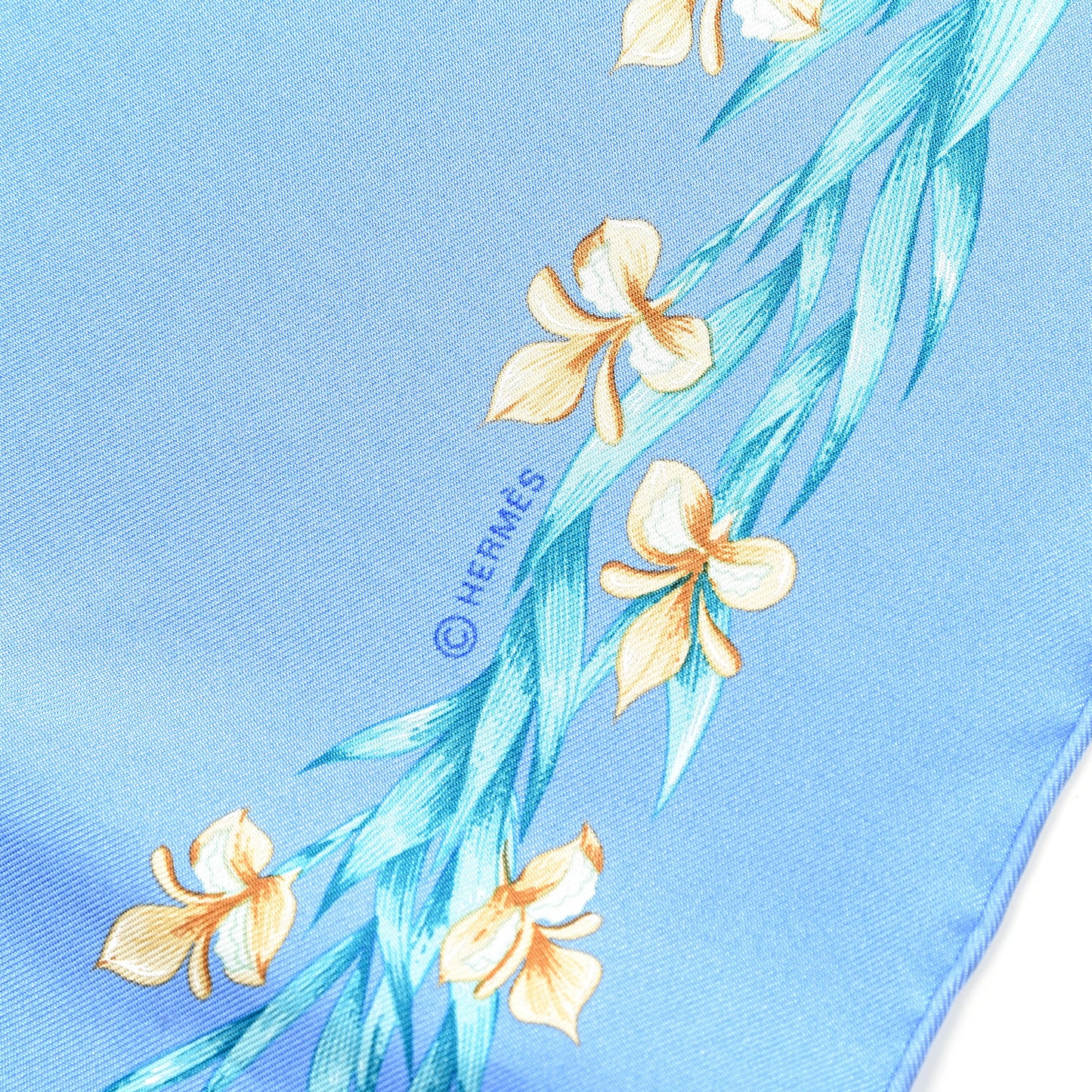 Silk Cheval Fleuri Scarf 90