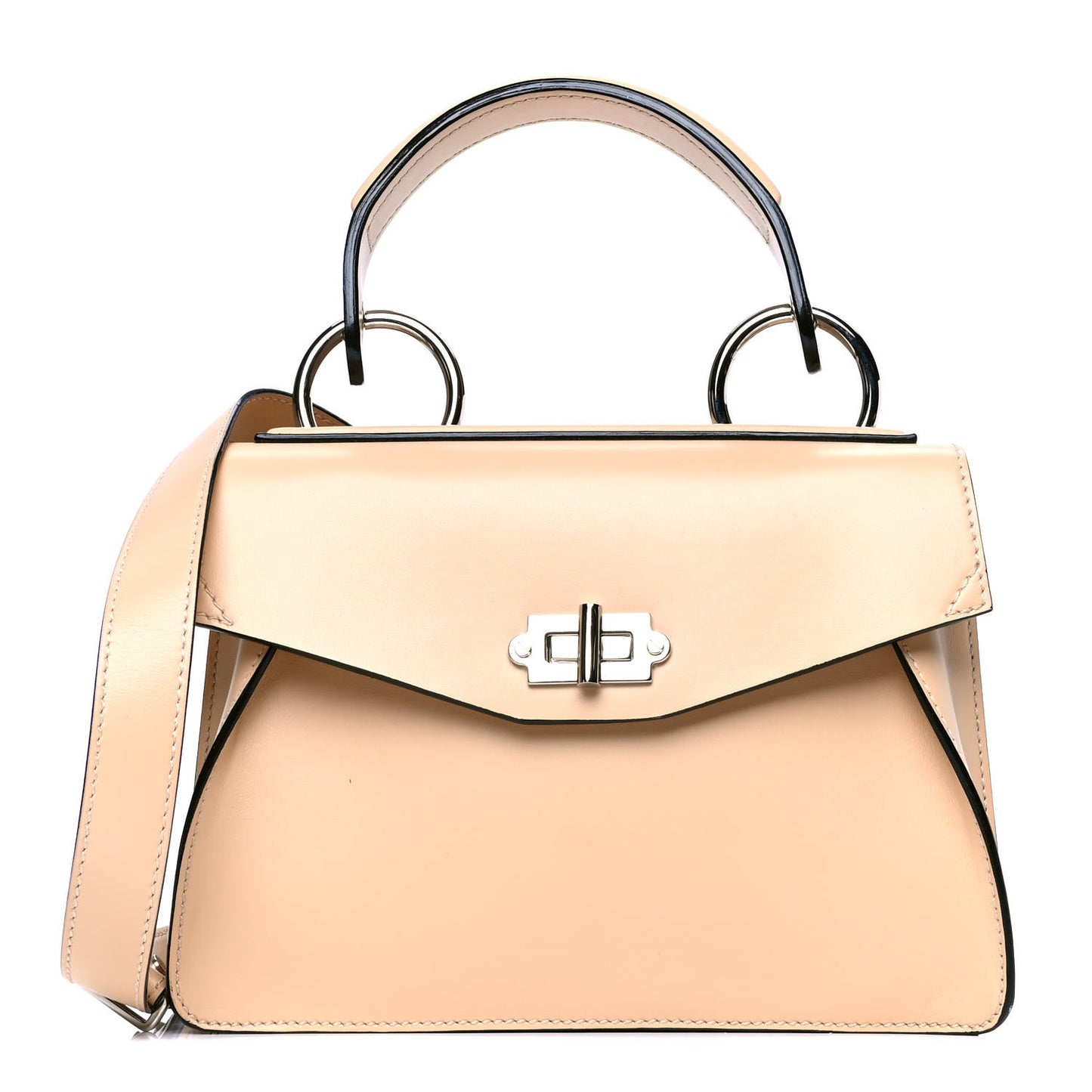 Calfskin Medium Hava Top Handle Bag Warm Sand