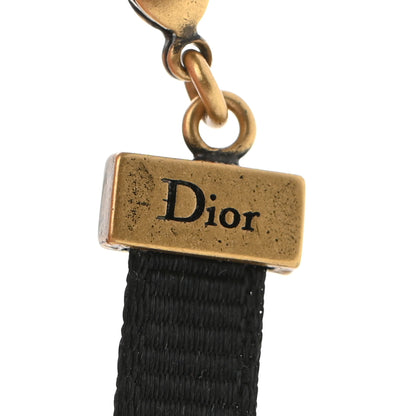 Christian Dior Grosgrain Ribbon J'Adior Logo Choker Necklace Black 5 of 5