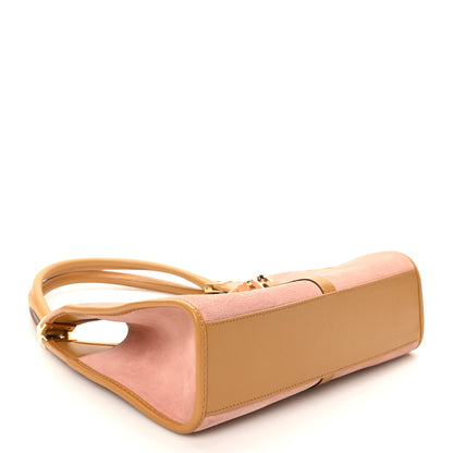 Gucci Suede Bardot Shoulder Bag Pink 4 of 10