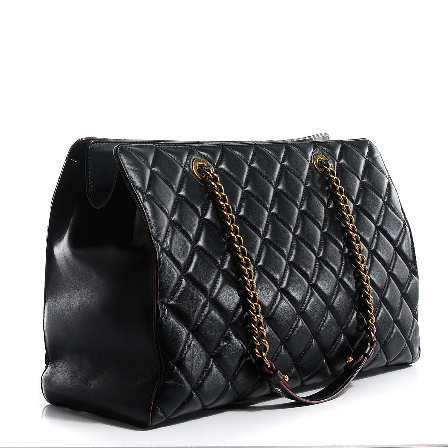 Chanel Calfskin Quilted Perfect Edge Tote Black 4 of 9