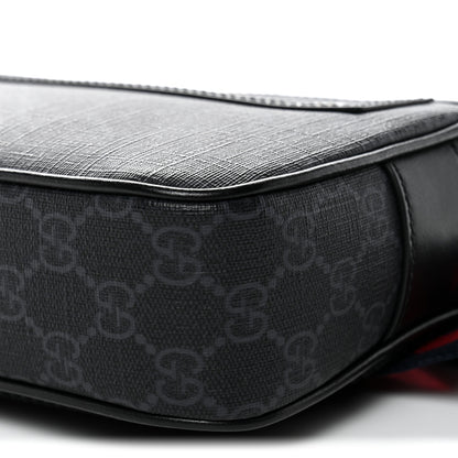 Gucci Soft GG Supreme Monogram Web Belt Bag Black Grey 10 of 10