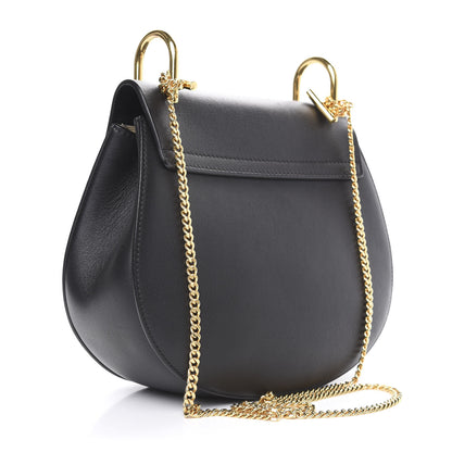 Chloe Suede Calfskin Mini Drew Shoulder Bag Black 3 of 10
