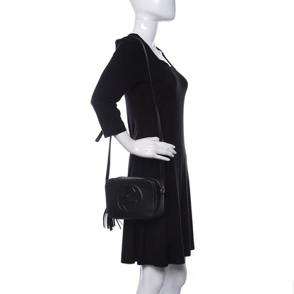Gucci Pebbled Calfskin Small Soho Disco Bag Black 2 of 10