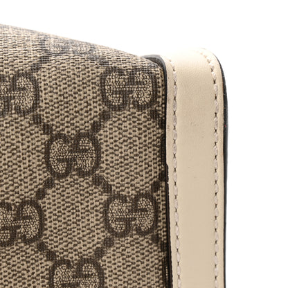 Gucci GG Supreme Monogram Medium Padlock Tote White 13 of 14