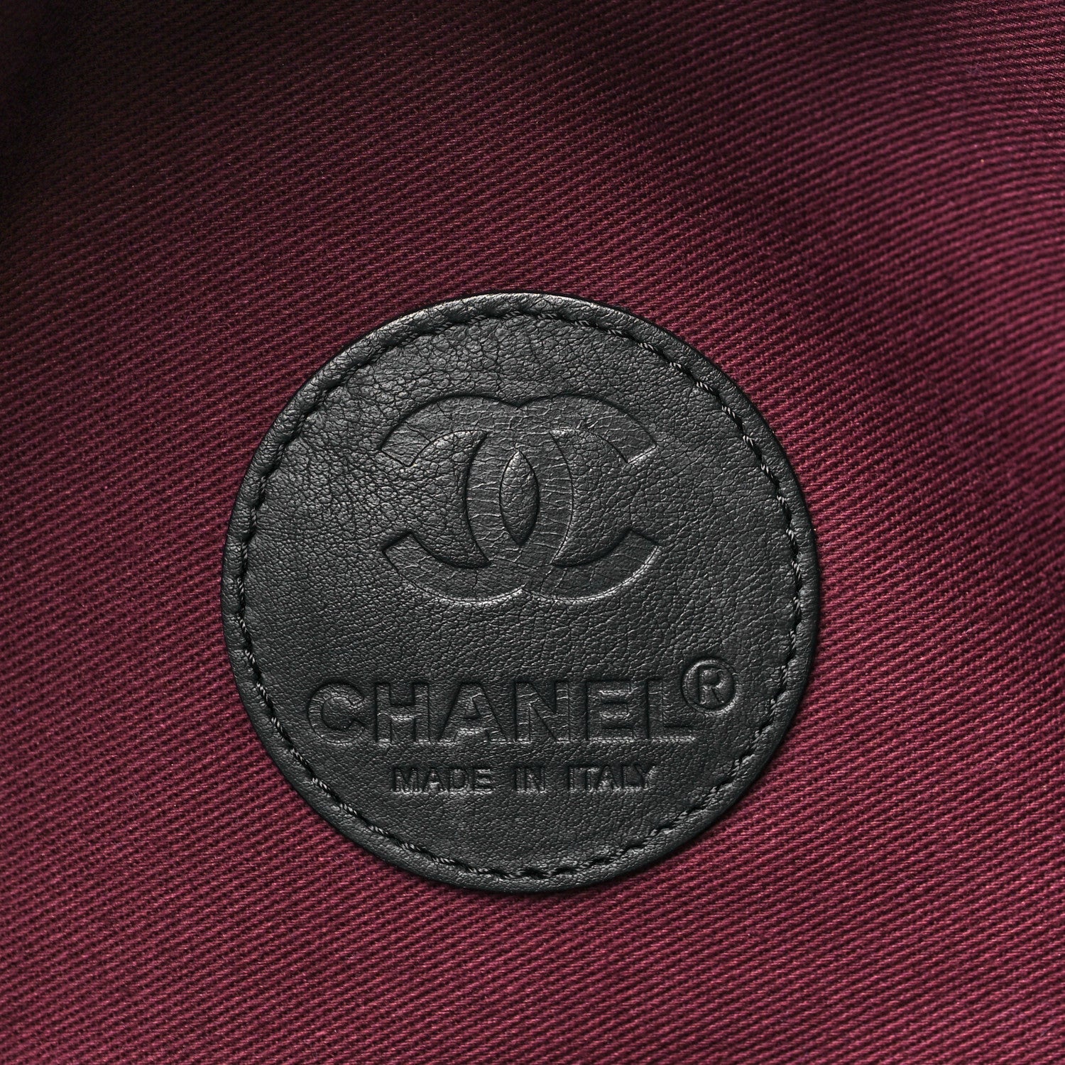Chanel Coated Canvas Quilted Travel Bag Black 6 of 12