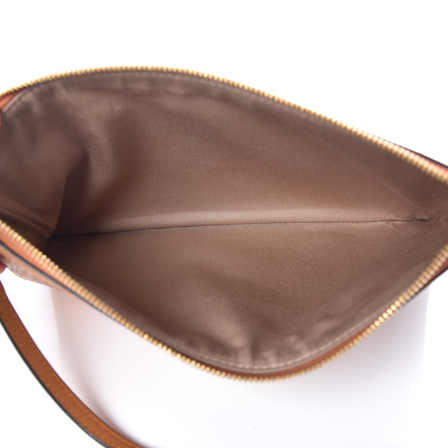 Visetos Anya Essential Flower Print Shopper Tote Pouch Cognac