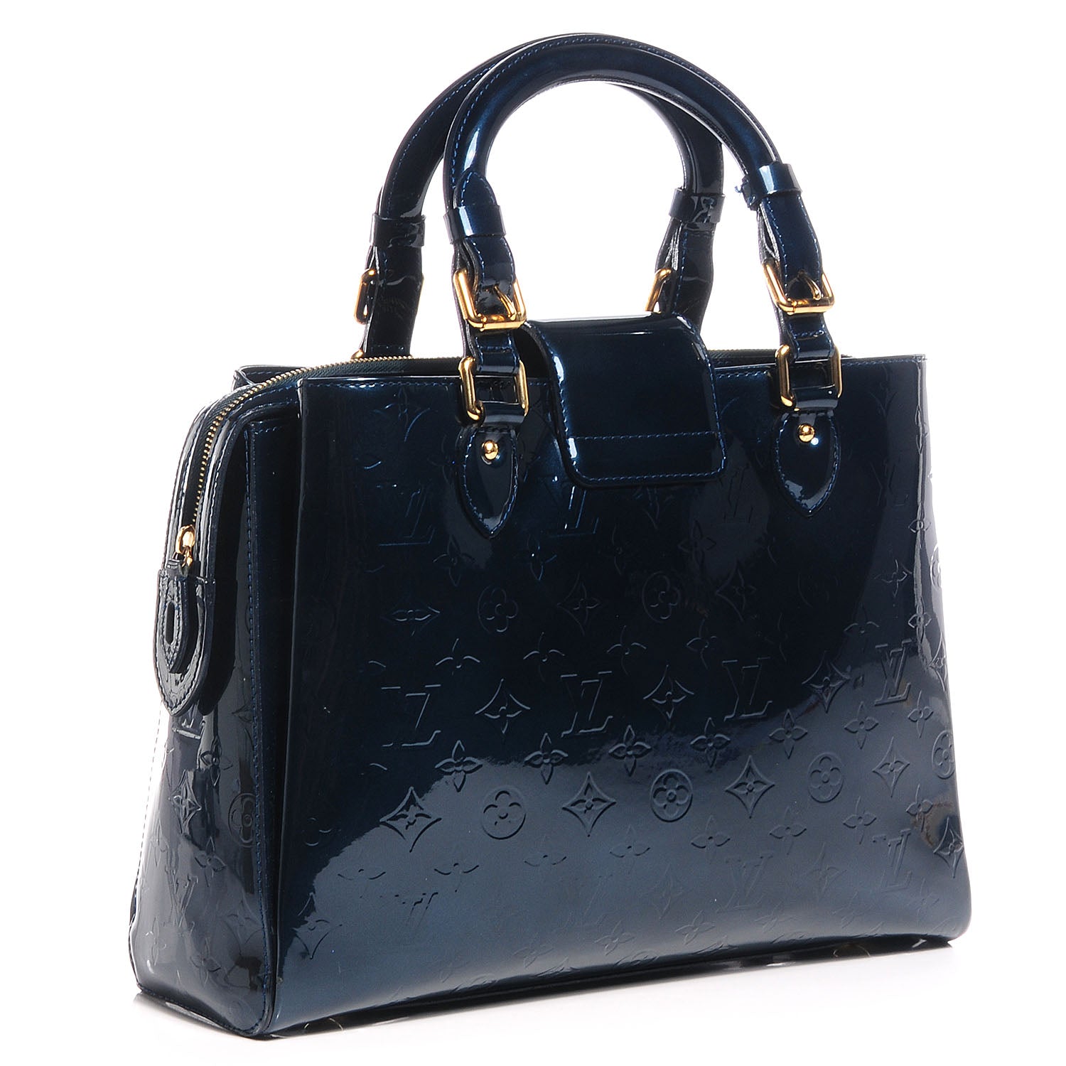 Louis Vuitton Vernis Melrose Avenue Blue Nuit 3 of 9