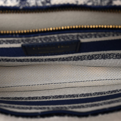 Christian Dior Canvas Reverse Embroidered Rêve d'Infini Medium Lady D-Lite Blue Multicolor 5 of 10