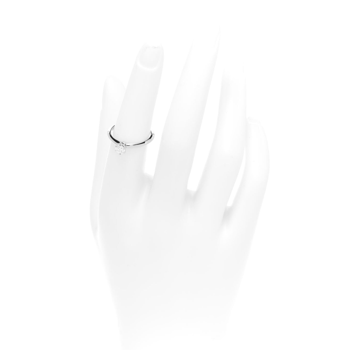 Platinum Diamond .26ct Solitaire Engagement Ring 52 6