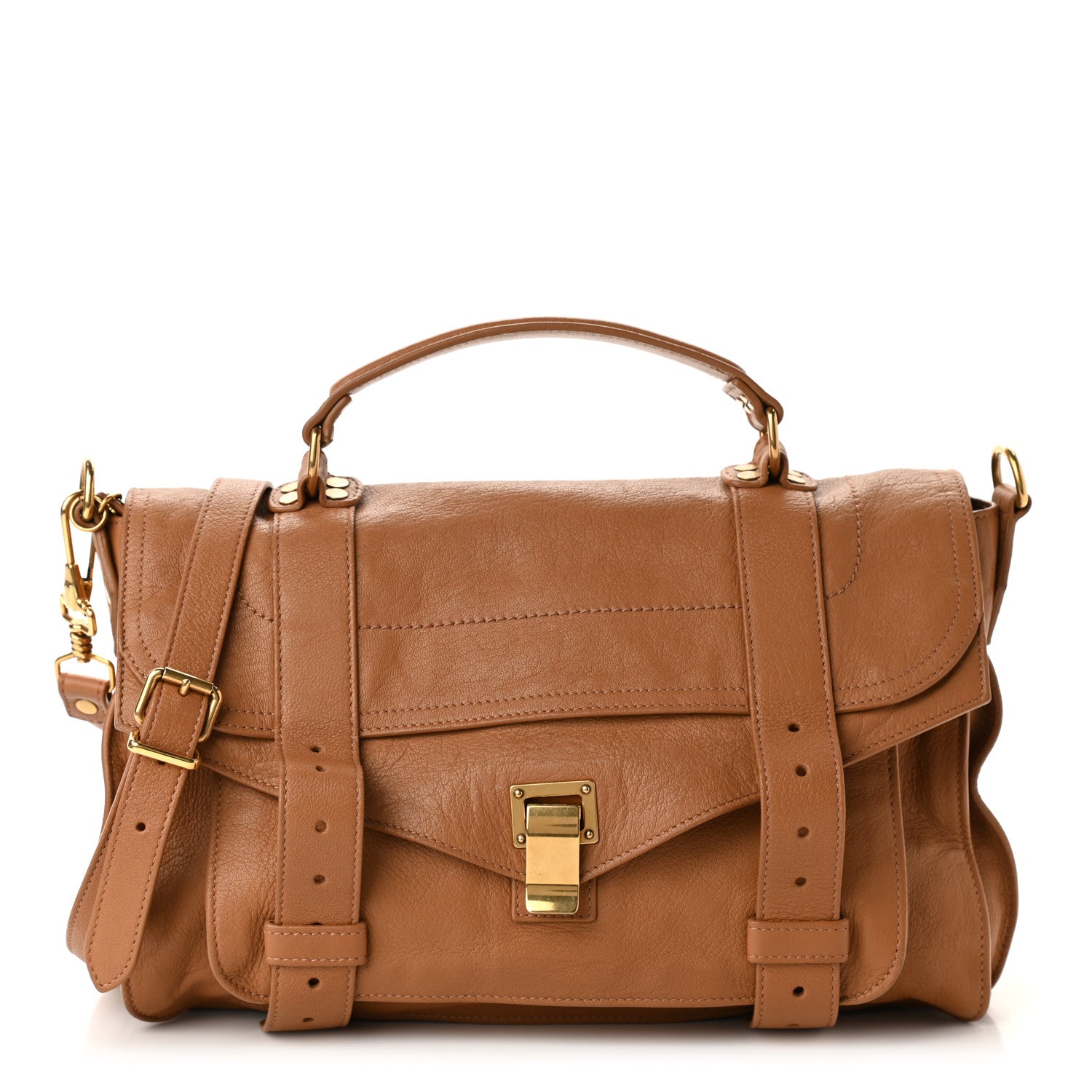 Proenza Schouler Lambskin Medium PS1 Satchel Birch 1 of 10