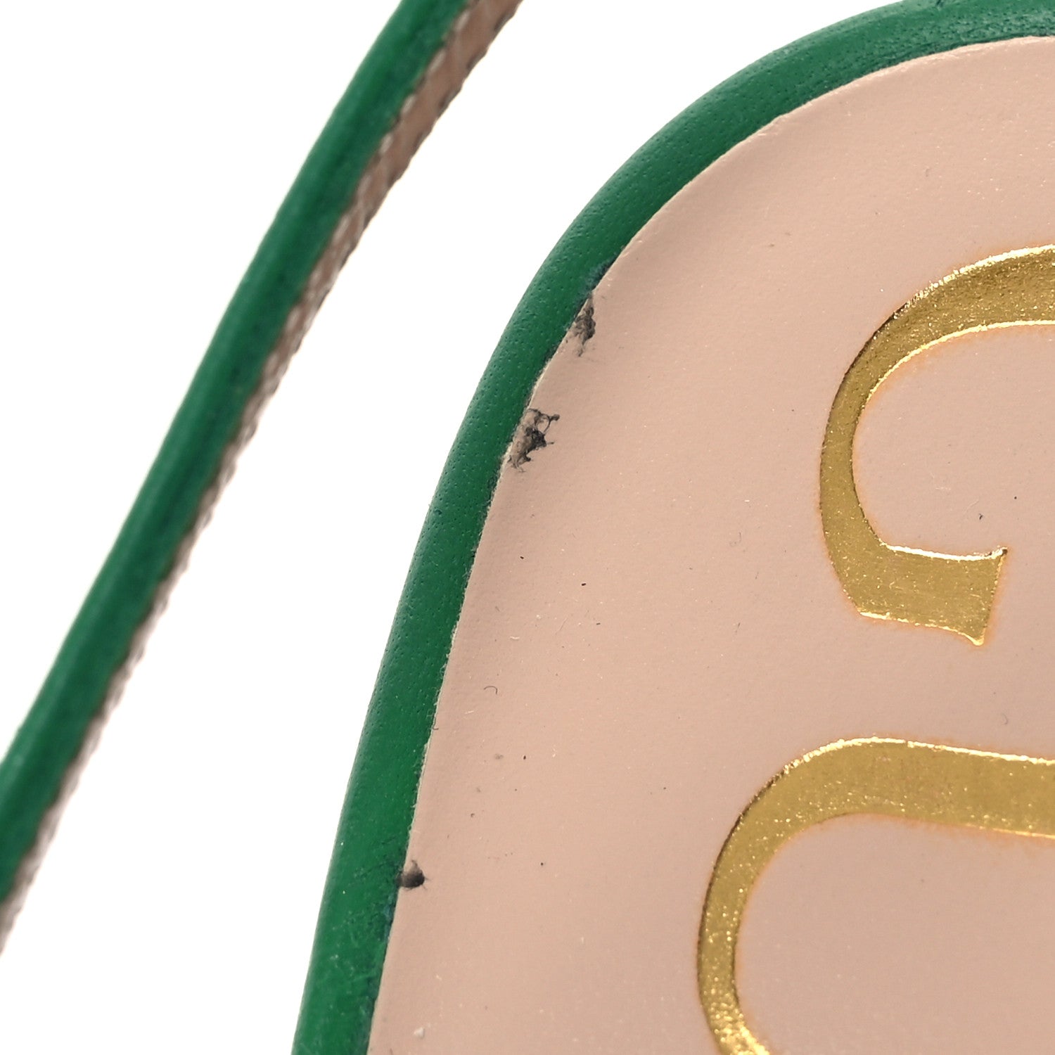 Gucci Nappa Horsebit Platform 35/120mm Slingback Pumps 38 New Shamrock 9 of 14