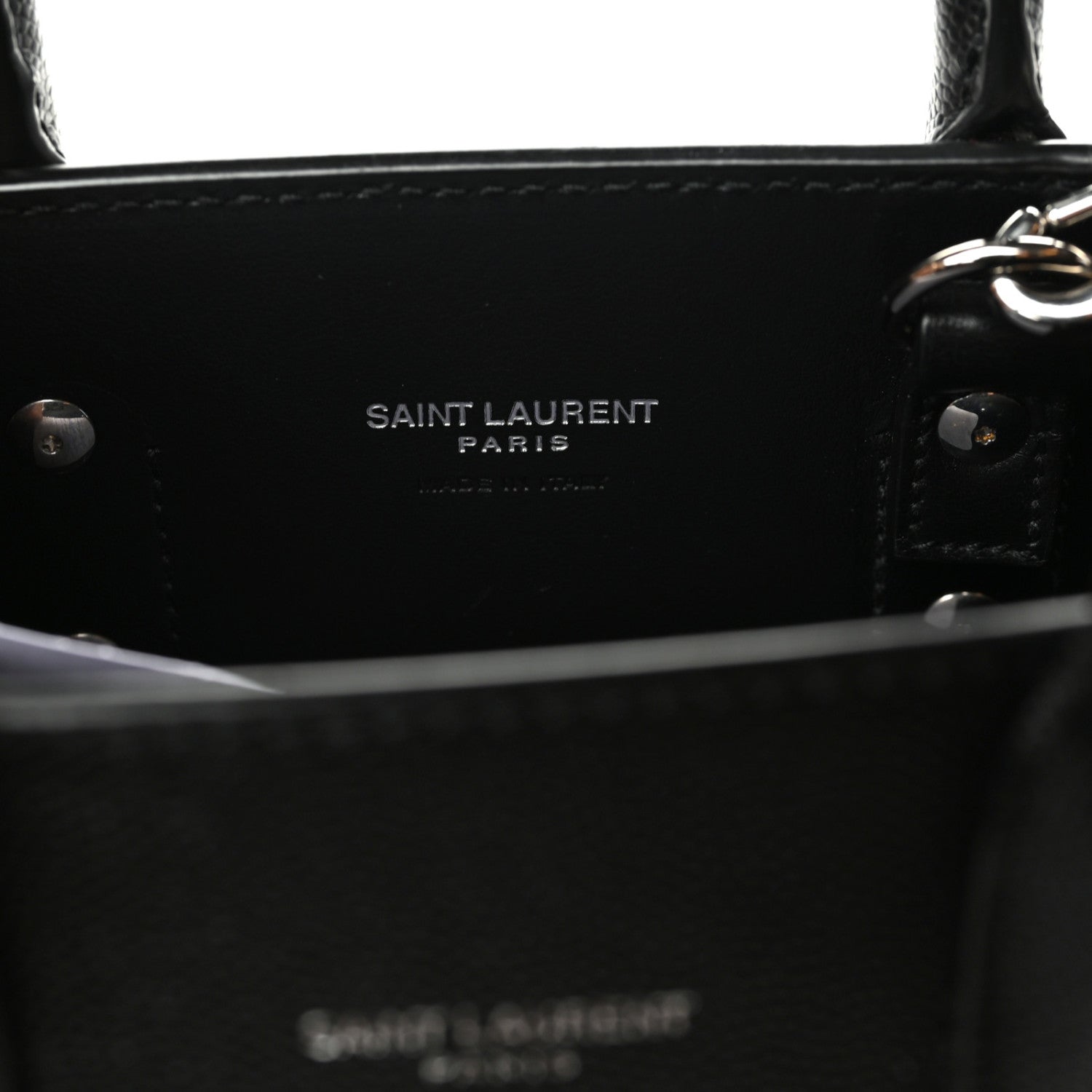 Saint Laurent Grained Calfskin Nano Sac De Jour Black 8 of 8