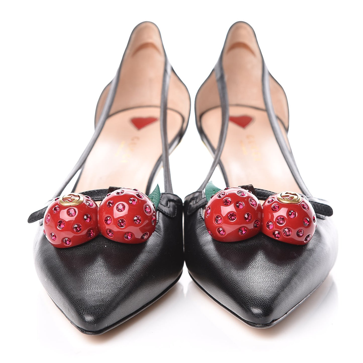 Nappa Unia Cherry Pumps 40 Black