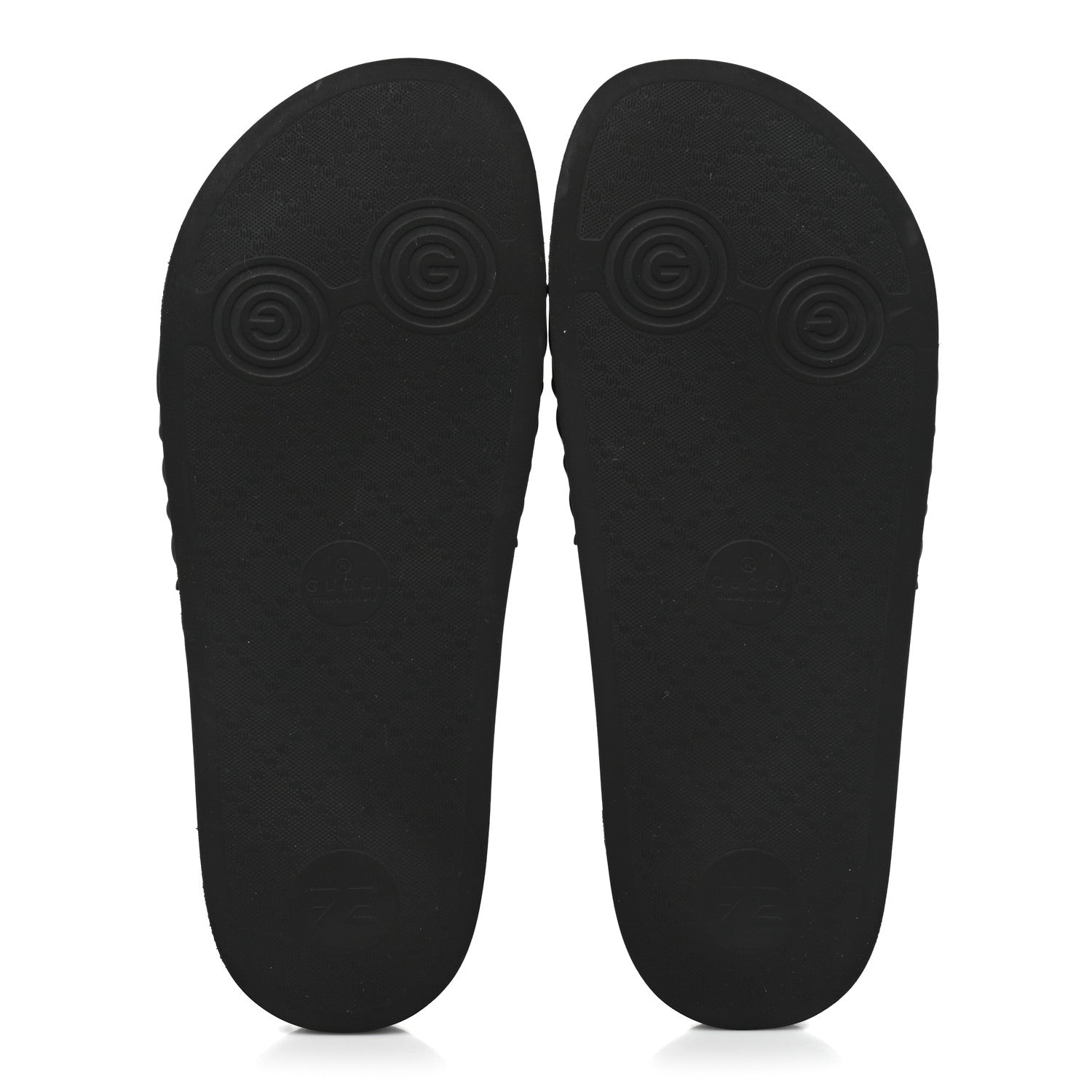 Gucci Rubber Matelasse Mens Slide Sandals 11 Black 5 of 12
