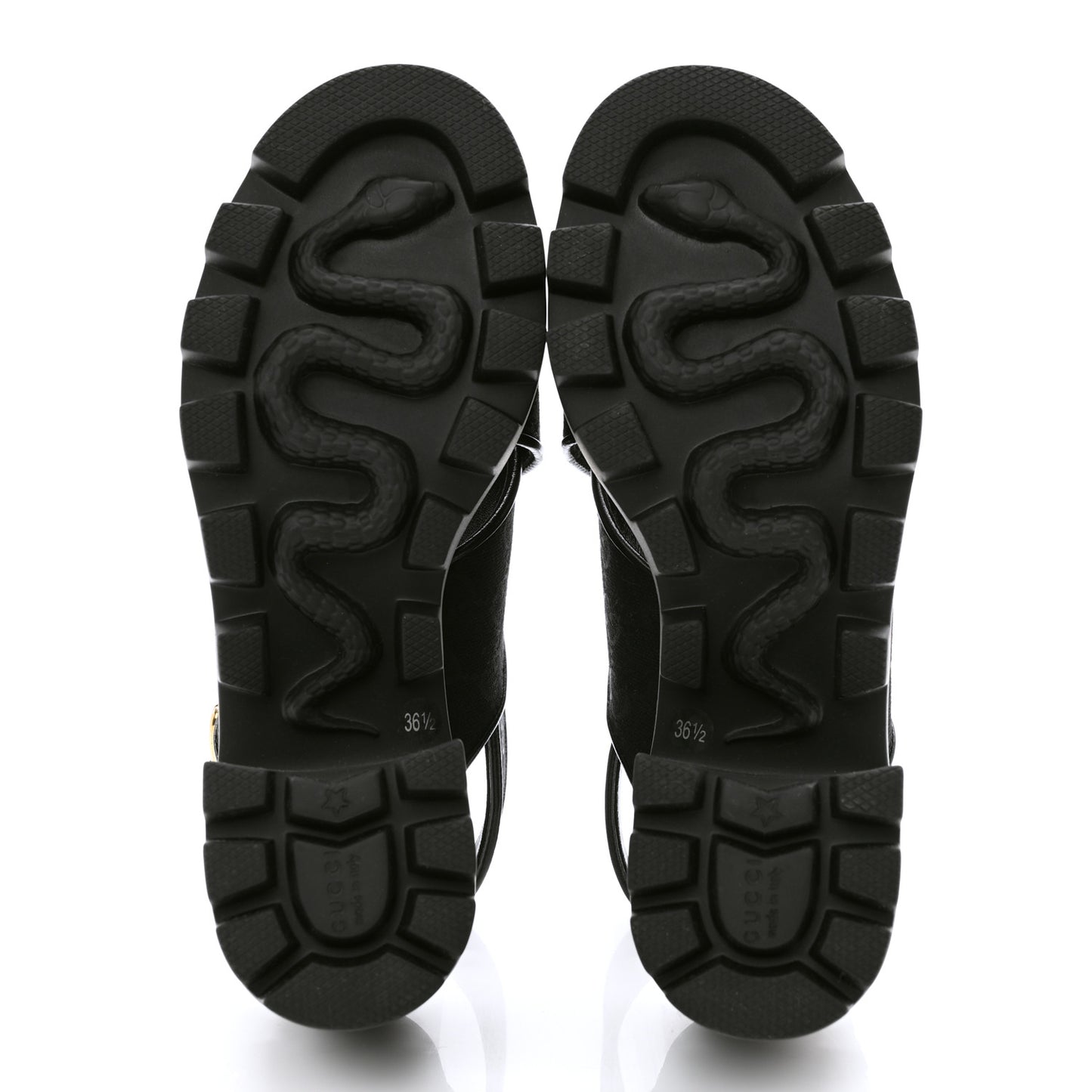 Monogram Granada Kid Trip 40/72mm Lug Sole Sandals 36.5 Black