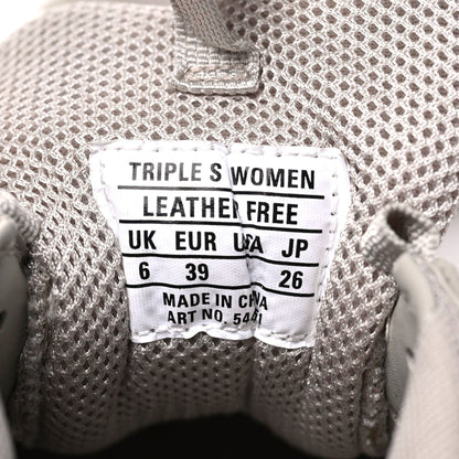 Balenciaga Fabric Mesh Clear Sole Womens Triple S Sneakers 39 Beige 7 of 14