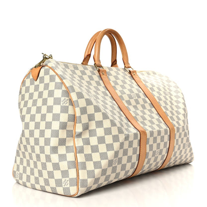 Louis Vuitton Damier Azur Keepall 50 3 of 11
