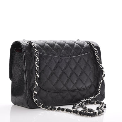 Chanel Caviar Quilted Jumbo Double Flap Black 4 of 7