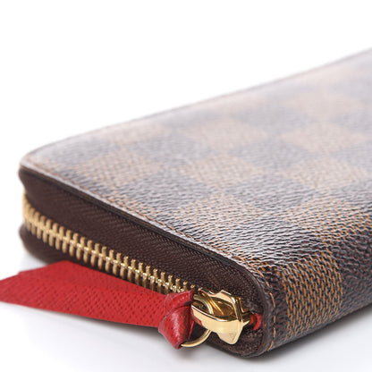 Louis Vuitton Damier Ebene Clemence Wallet Cherry 8 of 10