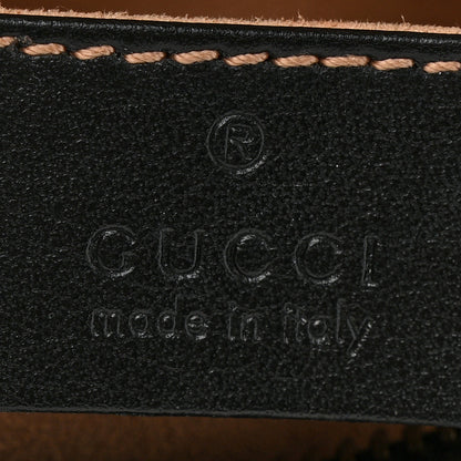 Gucci Calfskin Matelasse Mini GG Marmont Chain Shoulder Bag Black 6 of 13